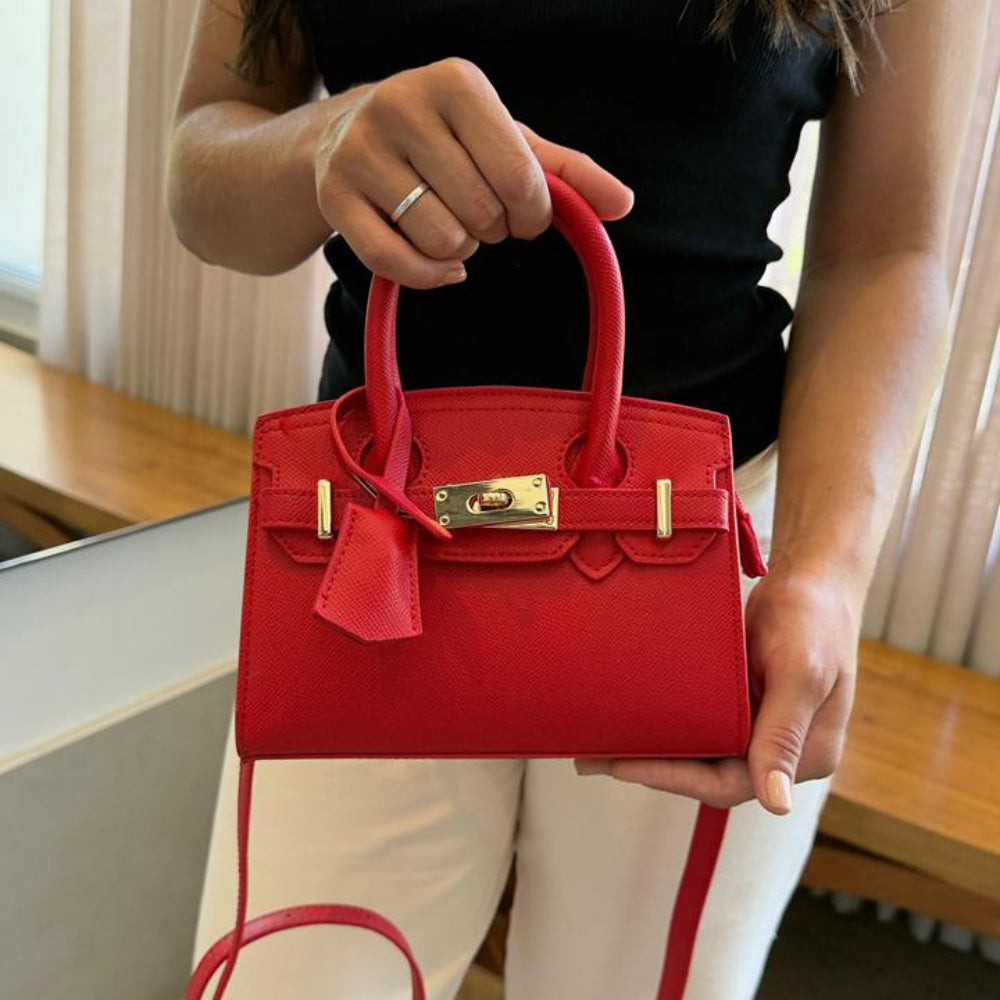 Bolsa Hermes Birkin de Couro Média