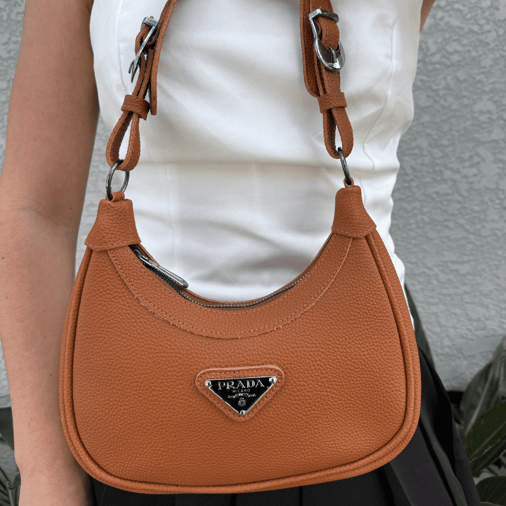 Bolsa de Couro Prada Amélie