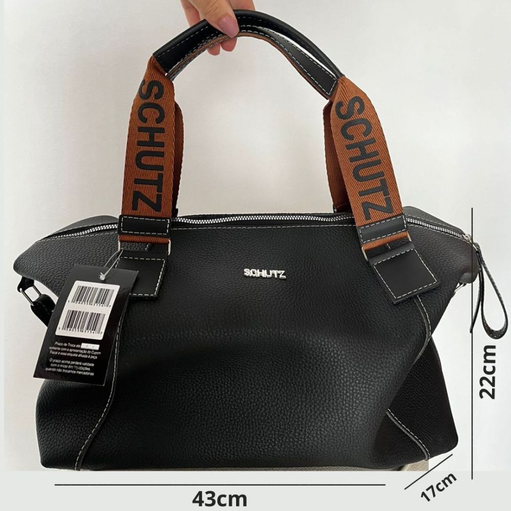 Bolsa Schutz Expansível grande de Couro 2 em 1